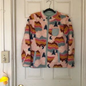 Cat & Jack colorful sherpa jacket